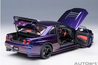 NISSAN SKYLINE GT-R (R34) Z-TUNE (MIDNIGHT PURPLE) AUTOart 1:18 Composite