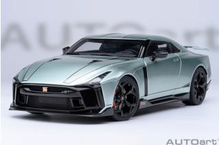 Nissan GT-R50 BY ITALDESIGN (metallic green/black) 2020 (composite model/two doors openings, total 4 opening) AUTOart 1:18 Composite