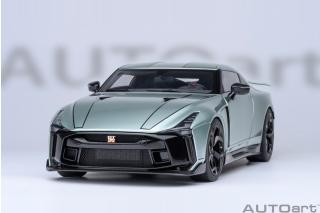 Nissan GT-R50 BY ITALDESIGN (metallic green/black) 2020 (composite model/two doors openings, total 4 opening) AUTOart 1:18 Composite