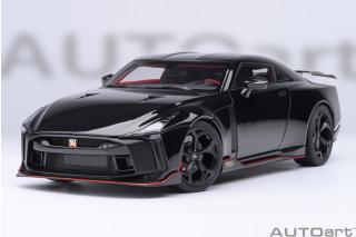 Nissan GT-R50 BY ITALDESIGN (black / matt black) 2020 (composite model/two doors openings, total 4 opening)  AUTOart 1:18 Composite