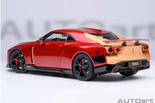 Nissan GT-R50 BY ITALDESIGN (metallic red/gold) 2020 (composite model/two doors openings, total 4 opening) AUTOart 1:18 Composite
