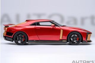 Nissan GT-R50 BY ITALDESIGN (metallic red/gold) 2020 (composite model/two doors openings, total 4 opening) AUTOart 1:18 Composite