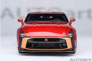 Nissan GT-R50 BY ITALDESIGN (metallic red/gold) 2020 (composite model/two doors openings, total 4 opening) AUTOart 1:18 Composite