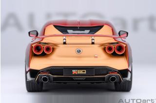 Nissan GT-R50 BY ITALDESIGN (metallic red/gold) 2020 (composite model/two doors openings, total 4 opening) AUTOart 1:18 Composite