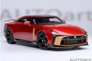 Nissan GT-R50 BY ITALDESIGN (metallic red/gold) 2020 (composite model/two doors openings, total 4 opening) AUTOart 1:18 Composite