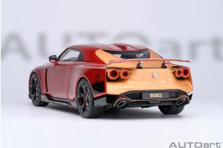 Nissan GT-R50 BY ITALDESIGN (metallic red/gold) 2020 (composite model/two doors openings, total 4 opening) AUTOart 1:18 Composite