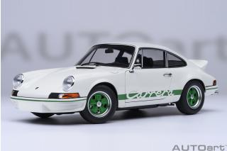 Porsche 911 Carrera 2.7 RS (Grand Prix white/green Stripes)   AUTOart 1:18