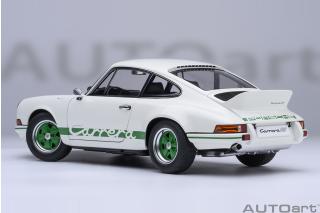 Porsche 911 Carrera 2.7 RS (Grand Prix white/green Stripes)   AUTOart 1:18