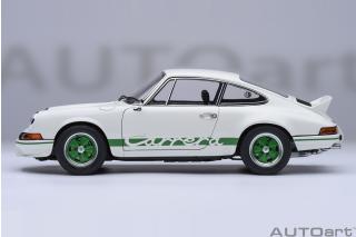 Porsche 911 Carrera 2.7 RS (Grand Prix white/green Stripes)   AUTOart 1:18