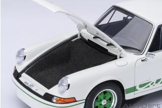 Porsche 911 Carrera 2.7 RS (Grand Prix white/green Stripes)   AUTOart 1:18