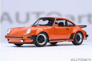 Porsche 911 (930) Turbo 3.0 continental orange - 4 Openings AUTOart 1:18 Composite