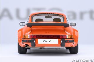 Porsche 911 (930) Turbo 3.0 continental orange - 4 Openings AUTOart 1:18 Composite