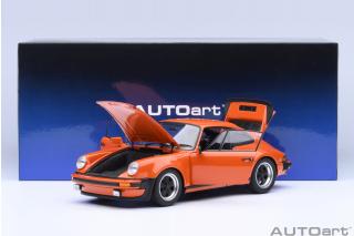 Porsche 911 (930) Turbo 3.0 continental orange - 4 Openings AUTOart 1:18 Composite
