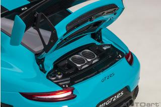 PORSCHE 911(991.2) GT2 RS WEISSACH PACKAGE 2017 (MIAMI BLUE) (COMPOSITE MODEL/FULL OPENINGS) MAGNESIUM FELGEN AUTOart 1:18