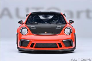 PORSCHE 911(991.2) GT3 RS WEISSACH PACKAGE 2017 (lava orange) (COMPOSITE MODEL/FULL OPENINGS) ALLUFELGENq AUTOart 1:18