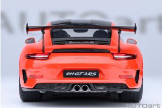 PORSCHE 911(991.2) GT3 RS WEISSACH PACKAGE 2017 (lava orange) (COMPOSITE MODEL/FULL OPENINGS) ALLUFELGENq AUTOart 1:18