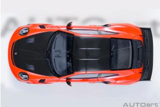 PORSCHE 911(991.2) GT3 RS WEISSACH PACKAGE 2017 (lava orange) (COMPOSITE MODEL/FULL OPENINGS) ALLUFELGENq AUTOart 1:18