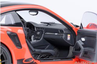 PORSCHE 911(991.2) GT3 RS WEISSACH PACKAGE 2017 (lava orange) (COMPOSITE MODEL/FULL OPENINGS) ALLUFELGENq AUTOart 1:18
