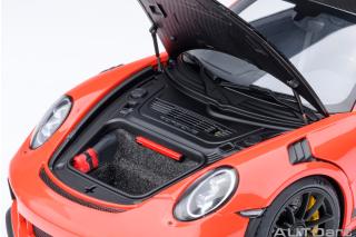 PORSCHE 911(991.2) GT3 RS WEISSACH PACKAGE 2017 (lava orange) (COMPOSITE MODEL/FULL OPENINGS) ALLUFELGENq AUTOart 1:18