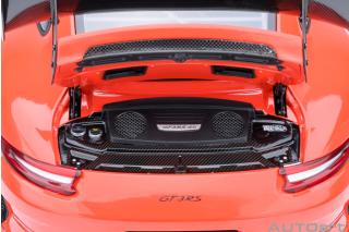 PORSCHE 911(991.2) GT3 RS WEISSACH PACKAGE 2017 (lava orange) (COMPOSITE MODEL/FULL OPENINGS) ALLUFELGENq AUTOart 1:18