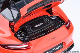 PORSCHE 911(991.2) GT3 RS WEISSACH PACKAGE 2017 (lava orange) (COMPOSITE MODEL/FULL OPENINGS) ALLUFELGENq AUTOart 1:18