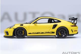PORSCHE 911(991.2) GT3 RS WEISSACH PACKAGE 2017 (racing yellow) (COMPOSITE MODEL/FULL OPENINGS) MAGNESIUM FELGEN AUTOart 1:18