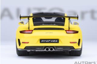 PORSCHE 911(991.2) GT3 RS WEISSACH PACKAGE 2017 (racing yellow) (COMPOSITE MODEL/FULL OPENINGS) MAGNESIUM FELGEN AUTOart 1:18