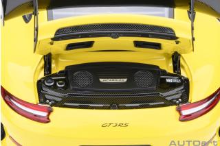 PORSCHE 911(991.2) GT3 RS WEISSACH PACKAGE 2017 (racing yellow) (COMPOSITE MODEL/FULL OPENINGS) MAGNESIUM FELGEN AUTOart 1:18