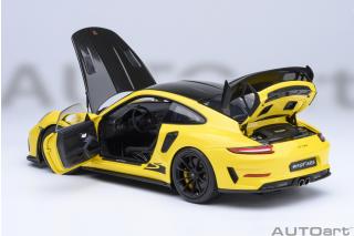PORSCHE 911(991.2) GT3 RS WEISSACH PACKAGE 2017 (racing yellow) (COMPOSITE MODEL/FULL OPENINGS) MAGNESIUM FELGEN AUTOart 1:18
