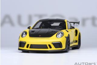PORSCHE 911(991.2) GT3 RS WEISSACH PACKAGE 2017 (racing yellow) (COMPOSITE MODEL/FULL OPENINGS) MAGNESIUM FELGEN AUTOart 1:18