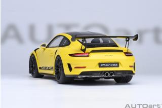 PORSCHE 911(991.2) GT3 RS WEISSACH PACKAGE 2017 (racing yellow) (COMPOSITE MODEL/FULL OPENINGS) MAGNESIUM FELGEN AUTOart 1:18