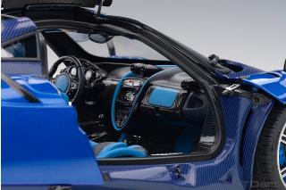 PAGANI HUAYRA BC 2016 (BLUE/CARBON) (COMPOSITE MODEL/FULL OPENINGS) AUTOart 1:18