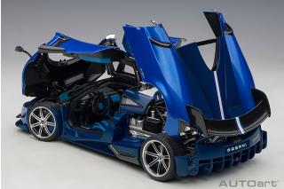 PAGANI HUAYRA BC 2016 (BLUE/CARBON) (COMPOSITE MODEL/FULL OPENINGS) AUTOart 1:18
