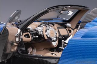 PAGANI HUAYRA ROADSTER 2017 (BLUE FRANCIA) (COMPOSITE MODEL/FULL OPENINGS) AUTOart 1:18