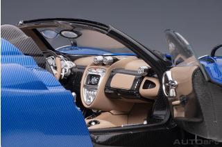 PAGANI HUAYRA ROADSTER 2017 (BLUE FRANCIA) (COMPOSITE MODEL/FULL OPENINGS) AUTOart 1:18