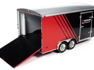 Enclosed Trailer *Yokohama Motorsports*, black/red Auto World 1:18