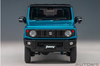 Suzuki Jimny 2018 (JB64)(660cc/RHD) (brisk blue metallic/bluish black pearl metallic roof) (composite model/full openings) AUTOart 1:18