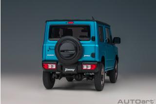 Suzuki Jimny 2018 (JB64)(660cc/RHD) (brisk blue metallic/bluish black pearl metallic roof) (composite model/full openings) AUTOart 1:18