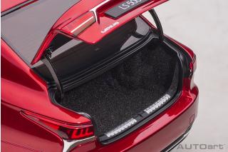 Lexus LS 500h 2018 (morello red metallic/black interior) (composite model/full openings) AUTOart 1:18
