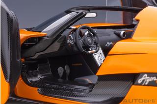 Koenigsegg Agera RS 2015 (cone orange/carbon black/ silver accents) (composite model/full openings) AUTOart 1:18