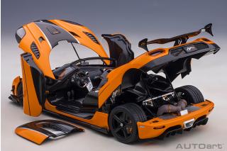 Koenigsegg Agera RS 2015 (cone orange/carbon black/ silver accents) (composite model/full openings) AUTOart 1:18