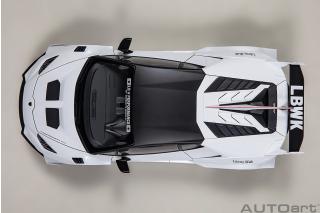 LIBERTY WALK LB SILHOUETTE WORKS HURACAN GT (WHITE)  AUTOart 1:18