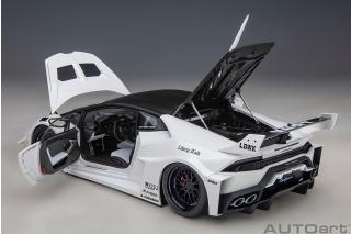 LIBERTY WALK LB SILHOUETTE WORKS HURACAN GT (WHITE)  AUTOart 1:18