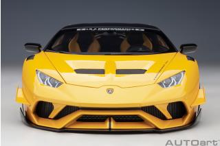 LIBERTY WALK LB SILHOUETTE WORKS HURACAN GT (METALLIC YELLOW) AUTOart 1:18