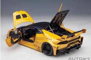 LIBERTY WALK LB SILHOUETTE WORKS HURACAN GT (METALLIC YELLOW) AUTOart 1:18