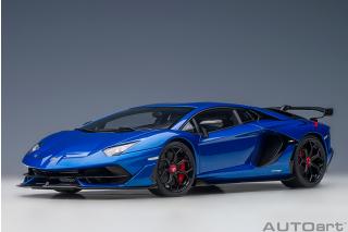 Lamborghini Aventador SVJ 2019 (blu Nethuns / metallic blue) (composite model/full openings) AUTOart 1:18