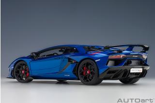 Lamborghini Aventador SVJ 2019 (blu Nethuns / metallic blue) (composite model/full openings) AUTOart 1:18