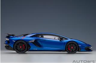 Lamborghini Aventador SVJ 2019 (blu Nethuns / metallic blue) (composite model/full openings) AUTOart 1:18