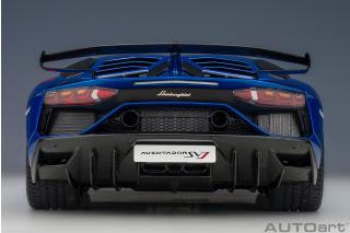 Lamborghini Aventador SVJ 2019 (blu Nethuns / metallic blue) (composite model/full openings) AUTOart 1:18