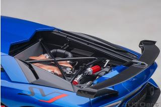 Lamborghini Aventador SVJ 2019 (blu Nethuns / metallic blue) (composite model/full openings) AUTOart 1:18